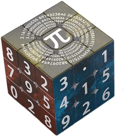 3x3 Mathematical Pi Magic Cube, Educational Speed Cube Puzzles Toys by loyoe+jewelry