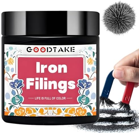 GOODTAKE 5 lb Iron Filings & Magnetic Powder – Metal Shavings, Iron Oxide, Magnetic Sand for Science Experiments, Educational Projects & Magnetic Studies (5 lb) by GOODTAKE