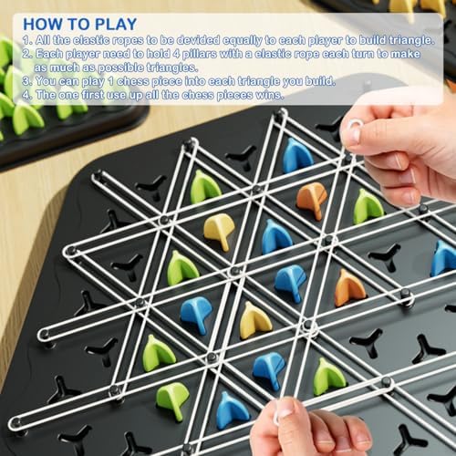 Chain Triangle Chess Game, Triangle Chain Strategy Game for Family Night - Image 3