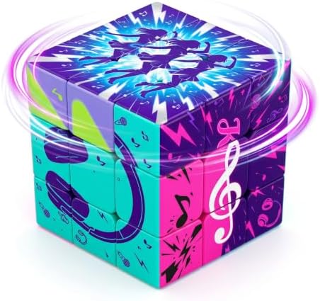 Pluzz Cube 3x3 5.7cm Twisty Puzzle Brain Speed Cube for Xmas - Image 4