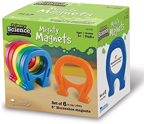 Learning Resources Primary Science Mighty Magnets, Set of 6 by LearningResources
