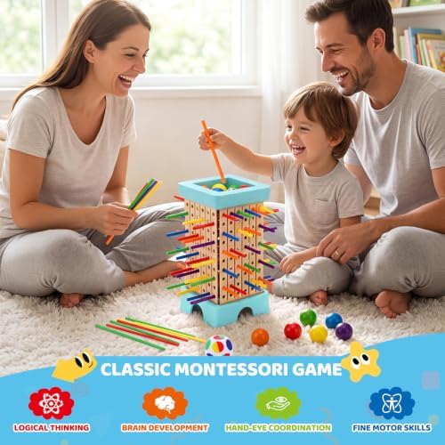 Montessori Board Game for Kids 4-8, Educational Math Family Games - Image 2