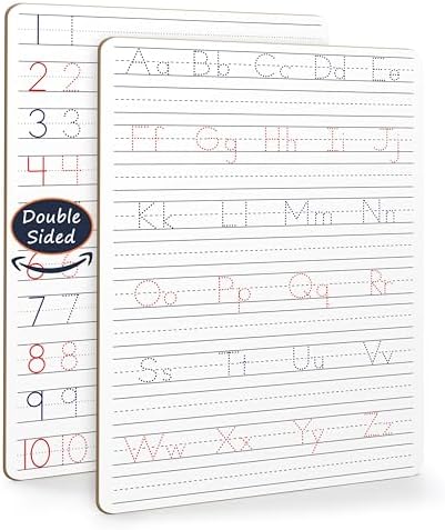 Scribbledo Alphabet Tracing Whiteboard, Dry Erase Lapboard 9x12 by Scribbledo