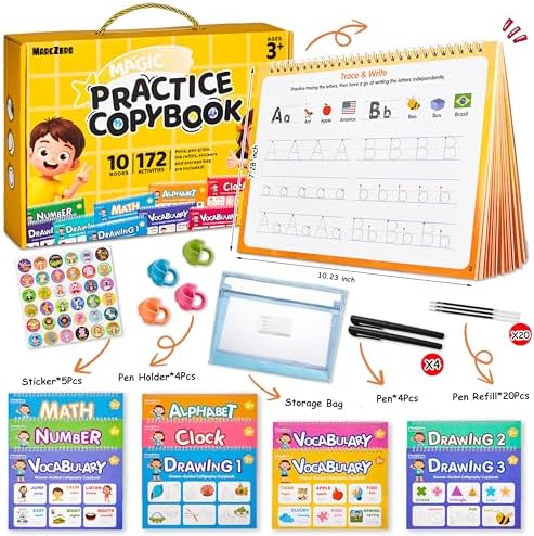MarcZero Magic Grooved Writing Practice Books for Kids Ages 3-8 - Image 2