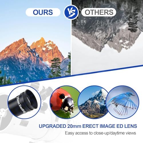HSL 150EQ Astronomical Reflector Telescope for Adults high Powered,150mm Aperture Professional Telescopes for Adults Astronomy,Comes with 5 Color Filters Set and 3X Barlow Lens Black - Image 5