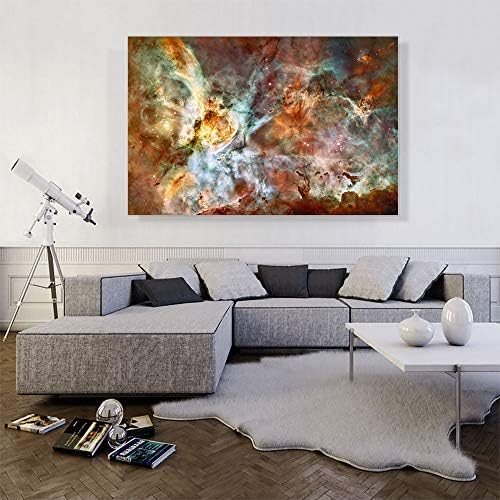 ARTCANVAS Hubble Telescope Star Birth Carina Nebula Canvas Art Print Stretched Framed Painting Picture Poster Giclee Wall Decor - 60" x 40" (1.50" Deep) - Image 2