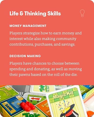 SimplyFun BankIt! - Money Game for Kids - Learn to Save, Spend, Donate, Earn Bank Interest and More - Game for Kids Ages 8 and Up, 1 to 4 Players - Image 6