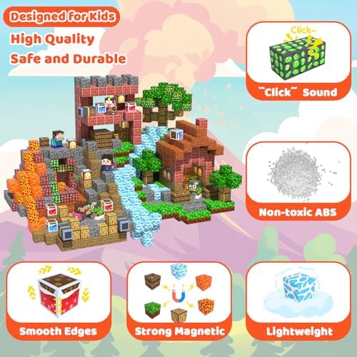 Magnetic Blocks, 150PCS Toys Building Cube Birthday Gifts for Kids - Image 5