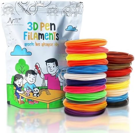 NFIL3d 21 Colors 345 Feet 1.75mm Pla Multicolors Filament |16.5 Feet Each Filament | 3D Pen Filament | 3D Pen Refill | 3D Pen for Kids | Compatible with All 3D Pens - Image 2