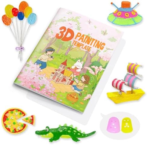 Dayker 3D Pen Printing Drawing Book, 40 Patterns Painting Graffiti Template by Unknown