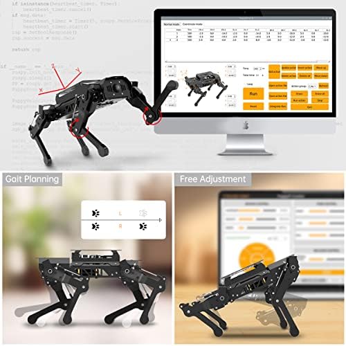 PuppyPi Robot Dog with ChatGPT Large AI Models AI Embodied Intelligence ROS Robotic Dog Vision Scene Voice Understanding SLAM Mapping Navigation Bionic Quadruped Robot, Standard Kit & RaspberryPi5 8GB - Image 4