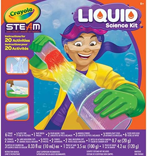 Crayola Liquid Science Kit for Kids, Water Experiments, Educational Toy, Gift for Kids, 7, 8, 9,10 by Crayola