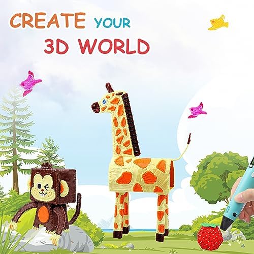 36 Colors 3D Pen PLA Filament Refills, 1.75mm High-Precision 3D Printing Pen Refills, 10 Feet Each (Total 360 Feet), Non-Toxic & Odorless, Works with Most 3D Pens (Not for 3Doodler) - Image 7