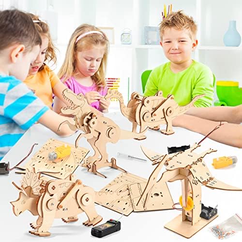 16 in 1 STEM Kits for Kids Ages 10-12, DIY Stem Craft Projects, Kids Wood Building Toys, Wooden 3D Puzzles Model Kit for Boys to Build,Educational Science Set for Age 8 9 10 11 12 Year - Image 7