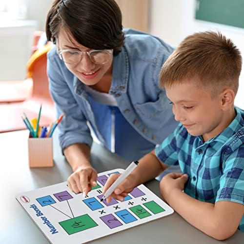 Dry Erase Multiplication Chart Whiteboard, 9" x 12" Multiplication Table Double-Sided Times Table, Math Manipulatives White Board for Kids Students, Classroom and Home, Small White Board Dry Erase - Image 5