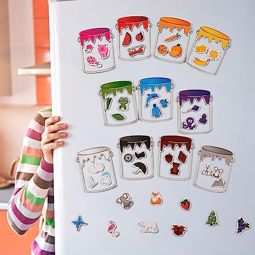 Simply magic 11 Jars Magnetic Color Sorting Set, Learning Colors Magnets - Image 5