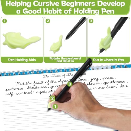 gisgfim Bible Magic Grooved Writing Practice Books for Kids Reusable Grooved Handwriting Workbooks for Kids Ages 3-8 Tracing Bible Magic Copybooks for Christian Sunday School Gifts Prizes（Cursive） - Image 4