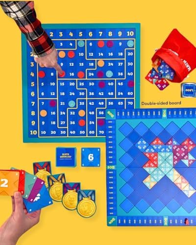 SimplyFun Math Medalist - Educational Board Game - Multiplication and Addition for Ages 8 and up, 2 to 4 Players - Image 5