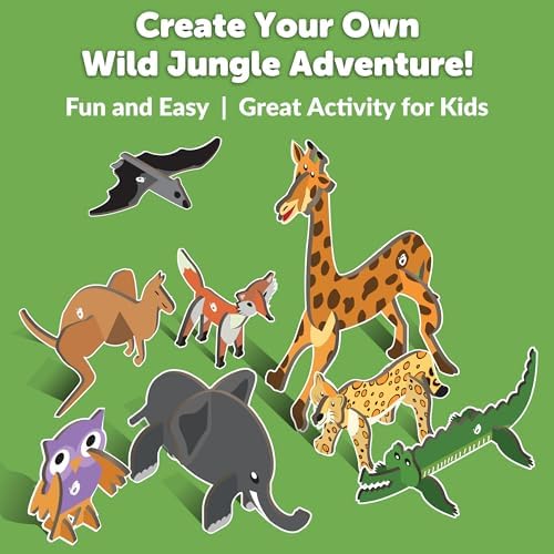 Butterfly EduFields 3D Wooden Animal Puzzle Kit for Kids Ages 2-4 Girl&Boys - Image 2