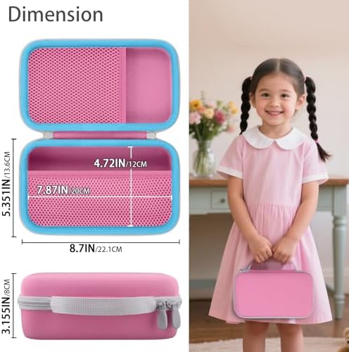 co2CREA Storage Case for 3D Printing Pen Set, Pink Case + White Zipper - Image 6