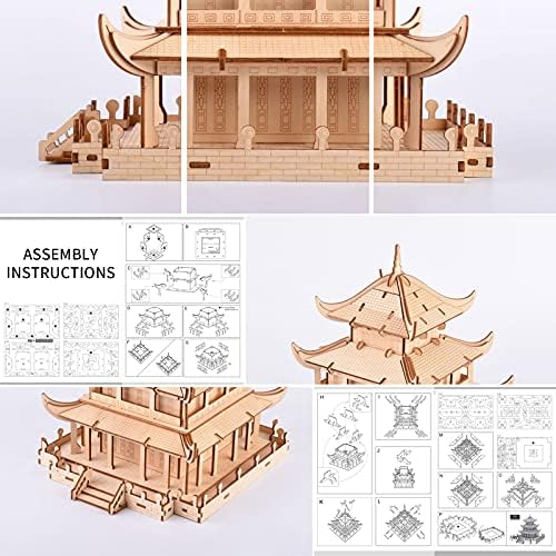 3D Puzzle,Balody World Famous Architecture Blocks Model,Assembly Wooden Home Decors Adult Craft Kits, World Famous Buildings Model,Challenge for Adults,Birthday Gift for Adults - Image 5