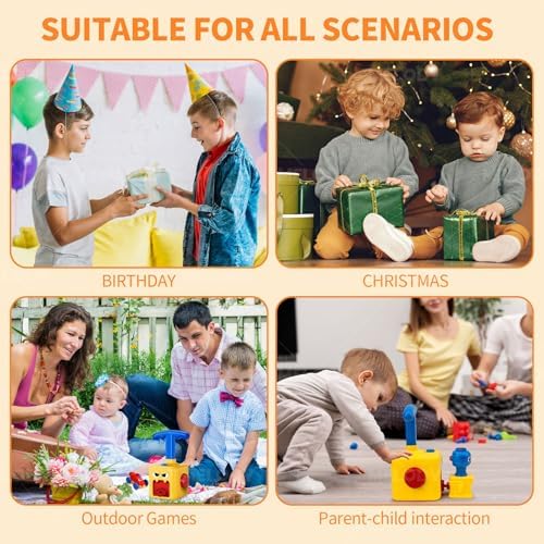 Balloon launcher Toy Set, Balloon Powered Cars, Balloon Car Toy with Pump, Creative Inflatable Balloon Pump Racing Car, Scientific Experiment Intelligence Education Preschool Children's toys(Cat) - Image 6