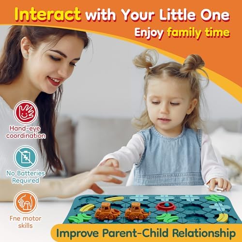 Bonitoto STEM Board Game Logical Road Builder Maze Toy for Kids Ages 3-8 - Image 5