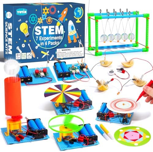 4 Set STEM Science Kits for Kids Age 8-12, Science Circuits Experiments by Yutin