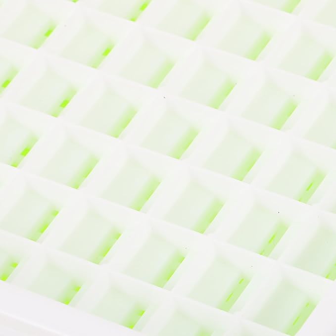 Kisangel Sprouting Tray Micro Growing Kit with Lid, Multi-Hole Plant Germination Container for Indoor Seed Starting and Vegetable Growing, Small Square Hydroponic Peanut Sprout Nursery Box