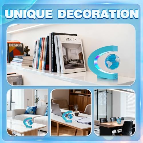 Flagest Magnetic Levitating Floating Globe with LED Lights, Cool Tech Gadgets for Men Dad Teenage, Home Office Desk Decor Display, Birthday Gifts for Him - Image 5