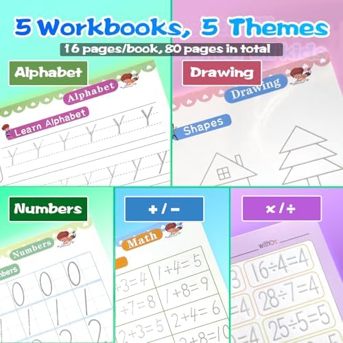 Magic Grooved Writing Practice for Kids - English, Big, 5 PCS - Image 4