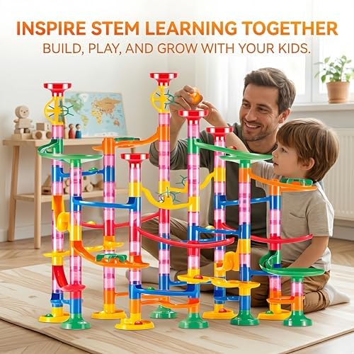 Marble Run,133PCS Track Creative Construction Building Game Toy - Image 4