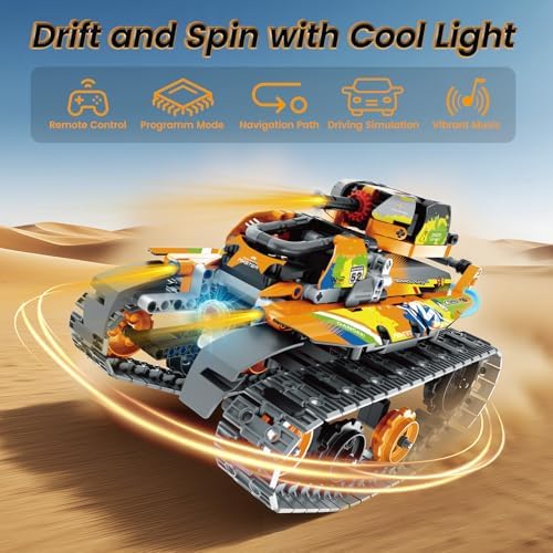 STEM Robot Building Kit with APP / Remote Control, 5 in 1 RC Robotic Car Toy for Kids Ages 8-12, Christmas Birthday Gifts for Boys Age 6 7 8 9 10 11 12+, DIY Build Set, Educational Science Projects - Image 3