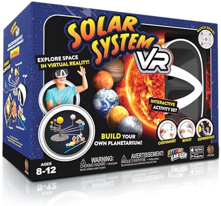 Abacus Brands STEAM Solar System VR Lab - Illustrated Interactive VR Book and STEAM Learning Activity Set - for Ages 8 and Up by ABACUSBRANDS