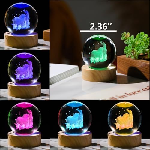 3D Labrador Gifts for Women - Crystals Ball 60mm Labrador Figurines Decor Glass Animals Figurine - Birthday Gifts for Best Friend, Lovers Keepsake Paperweight - Image 3