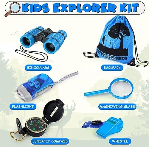 ESSENSON Kids Explorer Kit - Adventure Kit for Kids, Outdoor Explorer Kit with Binoculars, Summer Outdoor Toys for Kids Ages 4-8 - Image 2