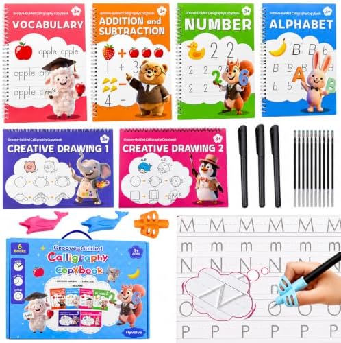Magic Grooved Writing Practice for Kids 3-5, Large Letters grooved by Unknown