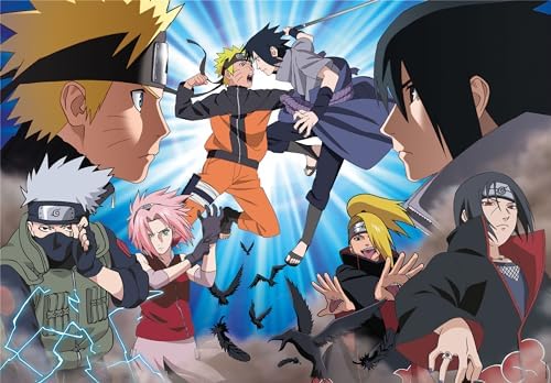 Clementoni 35517 Shippuden Shippuden-500 Jigsaw Puzzles, Horizontal, Fun for Adults, Manga, Anime, Made in Italy, Naruto Cube 500 Pieces - Image 2