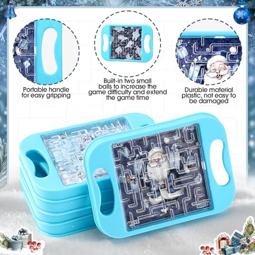 JellyArch 36 Pcs Mini Maze Puzzle Bulk Small Handheld Cube,Winter - Image 3