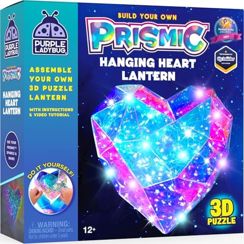 DIY Night Light Lantern Kit - Arts and Crafts for Kids Ages 8-12, Girls by PurpleLadybug