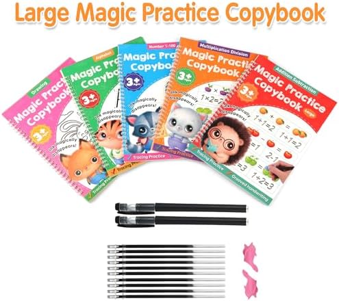 Magic Grooved Writing Practice Books, Grooved Handwriting Practice for Kids - Image 3