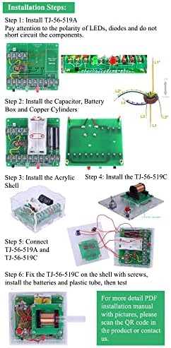 Soldering Practice Kit Projects DIY Toys Electric Magnetic Transmitter Educational Electronics Kit Mini DIY Shooting Game Fun Soldering Project - Image 5