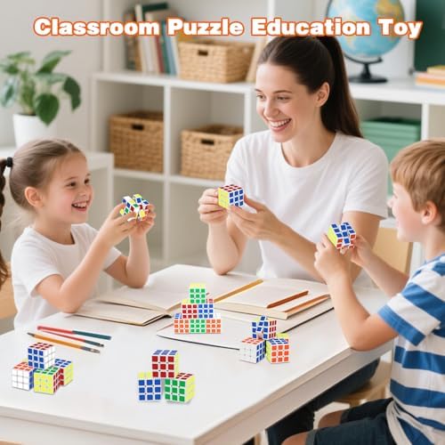 Mini Cube Party Favors for Kids: 48 Pack Magic Cube Party Puzzle Game Toys - Image 5
