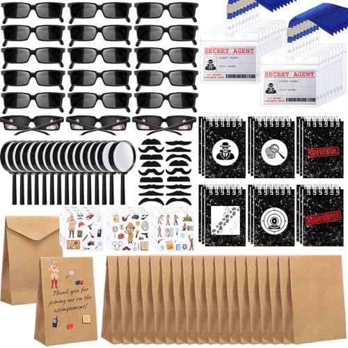 Supervitae 126 Pcs Spy Detective Party Favors for 18 Kids by Supervitae