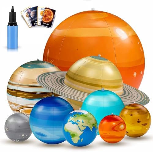 Inflatable Solar System Planet with Pump-Science Toys-Kids Gifts by DULLBULL