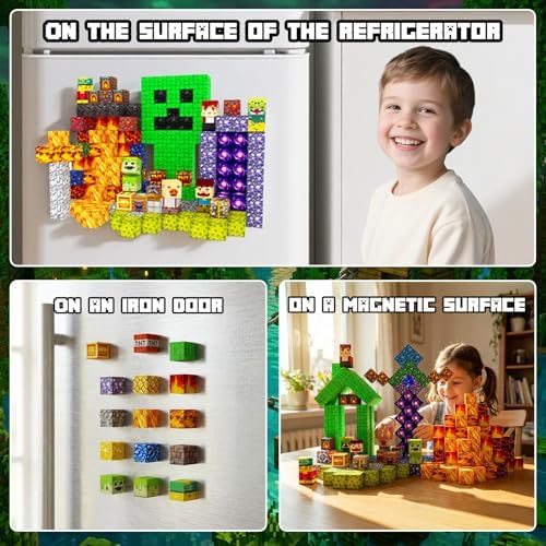 Magnetic Building Blocks STEM Toy Magnet Cubes for Kids 4-12 - Image 6
