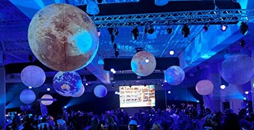 Inflatable Space Planets Solar System Set- 8 Planets +Pluto+Sun and Moon-11 Pieces, Astronomy for Education Galaxy Space Theme Party Decoration (8 Balloons, 60 inches) - Image 5