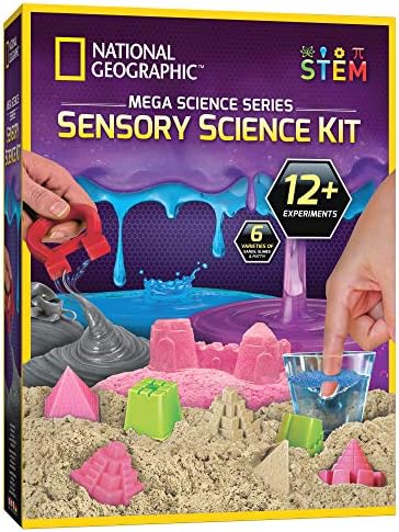 National Geographic Mega Sensory Science Kit with Slime, Moon Sand & Putty by BlueMarbleToys