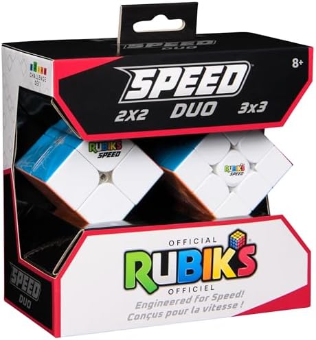 Rubik's Cube Speed Cube 2-Pack, Magnetic 3x3 & 2x2 Brain Teasers - Image 5