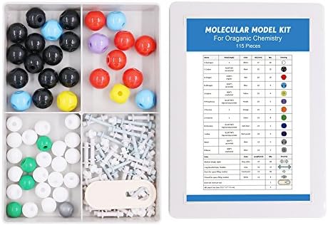 Swpeet 115 Pcs Organic Chemistry Molecular Model Student and Teacher Kit, Molecular Model Set for Inorganic & Organic Chemistry - 50 Atoms & 64 Links & 1 Short Link Remover - Image 4